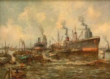 unknow artist Seascape, boats, ships and warships. 150